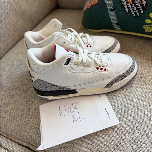 Jordan Other - Jordan 3 white cement reimagined size 4.5 youth 6 women’s new no box